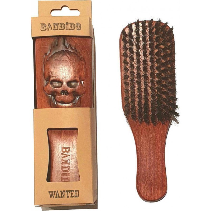 Brosse cheveux homme en bois bandido