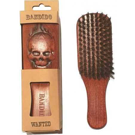 Brosse cheveux homme en bois bandido