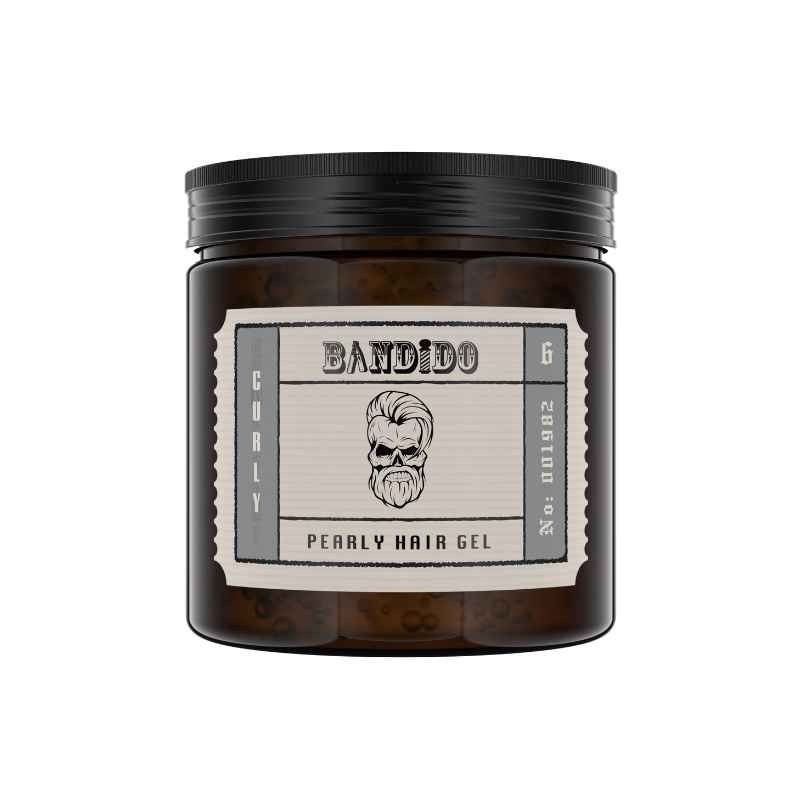 GEL CHEVEUX  bouclés HOMME  forte fixation BANDIDO 500 ML 24 Pcs